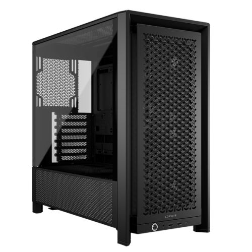 Corsair FRAME 4000D RS Modular Gaming Case w/ Glass Side, E-ATX, 3x PWM Fans, InfiniRail Fan Mounting, USB-C, Asus BTF Compatible, Black Corsair FRAME 4000D RS Modular Gaming Case w/ Glass Side, E-ATX, 3x PWM Fans, InfiniRail Fan Mounting, USB-C, Asus BTF Compatible, Black